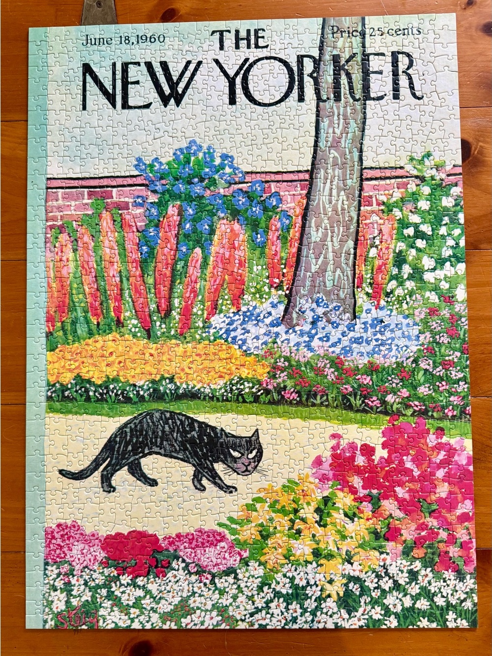 The New Yorker 'Cat on the Prowl' 1000-Piece Jigsaw Puzzle - Multicolor - Picture 15 of 15